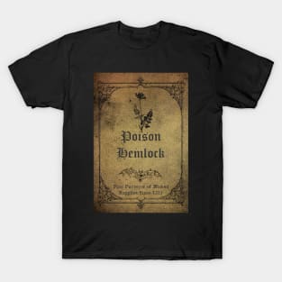 Poison Hemlock Apothecary Ingredient Bottle Label T-Shirt